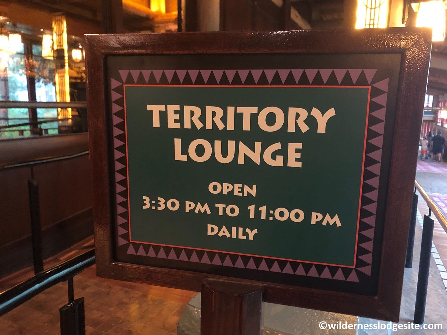 Territory Lounge sign 